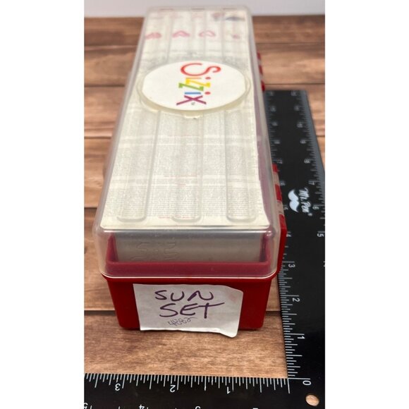Lightly used Sizzix Sunset Alphabet Die Set With Case - Picture 3 of 3